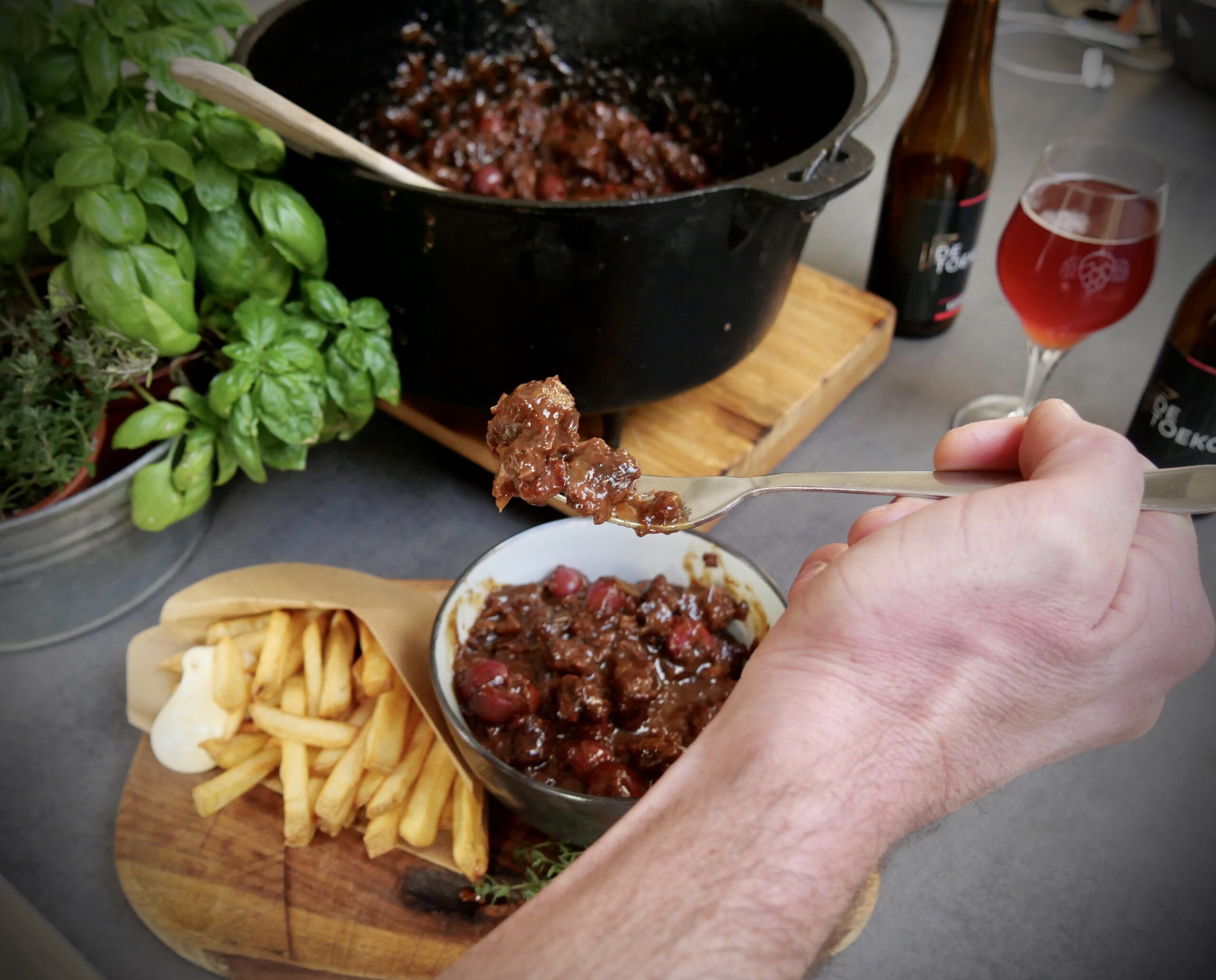 Varkenswangen stoof eindresultaat