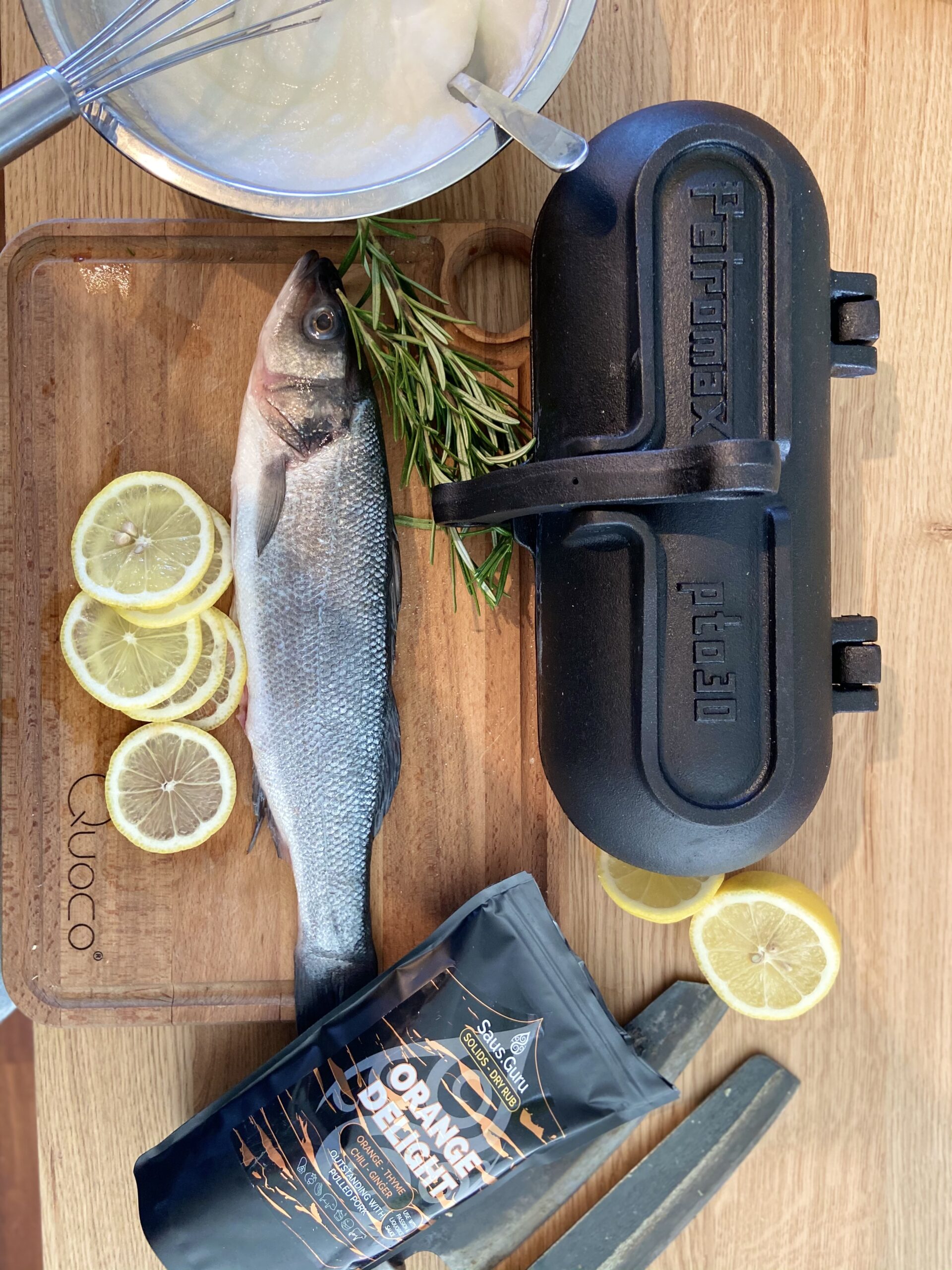 Zeebaars in zoutkorst ingredienten