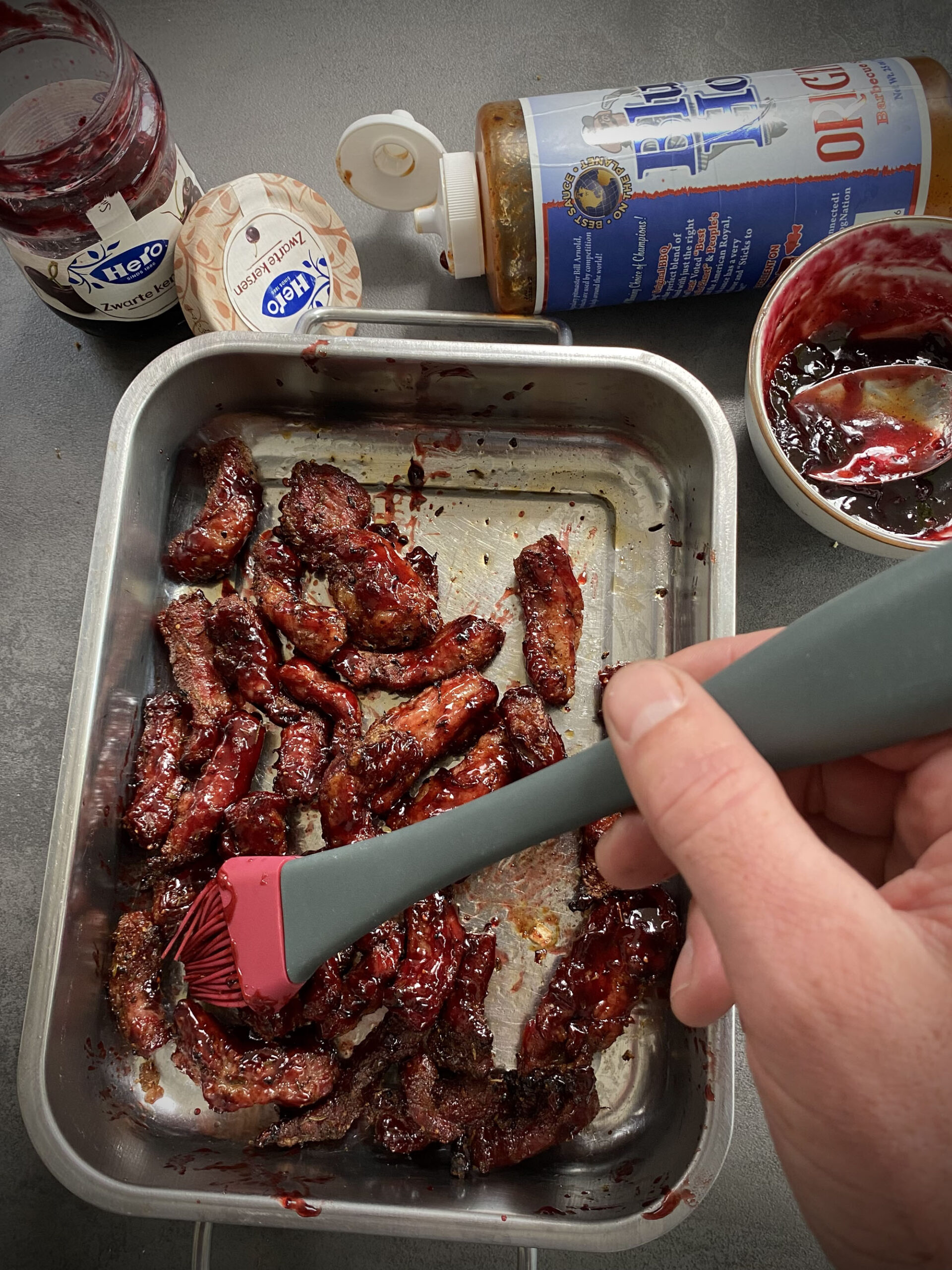 Iberico ribfingers in tortilla kamado bbq recept 05